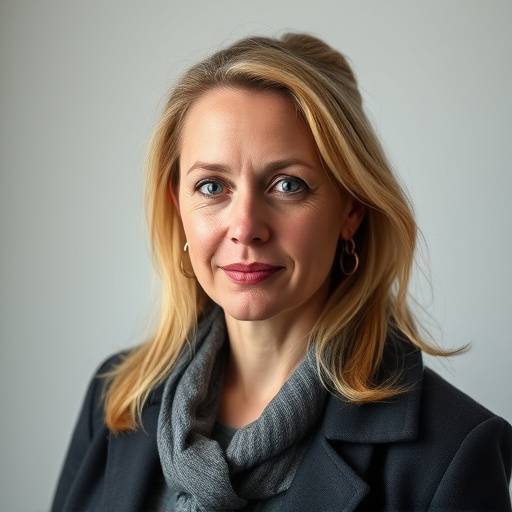 Portrett av Astrid Olsen, en erfaren journalist.
